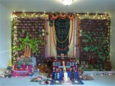 Navaratri Golu 2014 'Ancient Rock-cut Temple Wall' theme. in ,