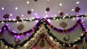 Navrathri 2014 with Rain forest arrangement in New York,NY