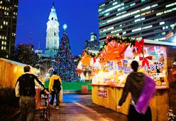 Christmas Village at LOVE Park! in New York,NY