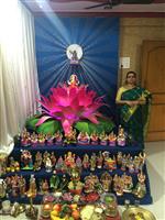 Jayashree's Lotus Themed Golu in New York,NY