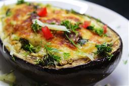 stuffed eggplant by medhadevsthymencloves in New York,NY