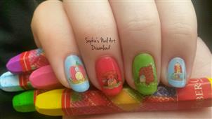 Water Decals - Colorful nail art in New York,NY