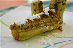 Stuffed Chachindra (Snake gourd) in New York,NY