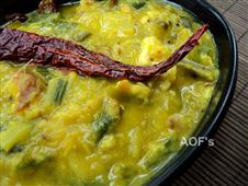 Fish and Spring Onion Dal Curry ( Adapted from the Odia Mudhi Ghanta ) in New York,NY