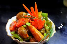 spicy honey veggies from thyme n cloves in New York,NY