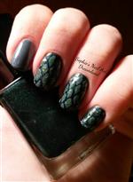 Slytherin - Snake Skin nails in New York,NY