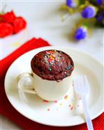 Eggless Red Velvet Cake In A Mug(1 min microwave cake)-Valentine’s Day Recipes in New York,NY