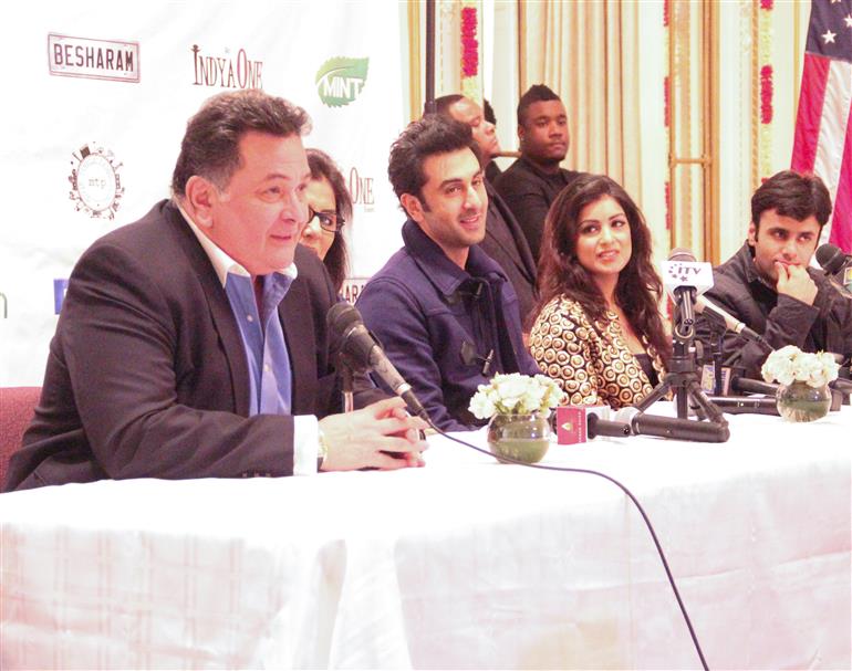 BESHARAM - Kapoors Rock NYC at Press Conference