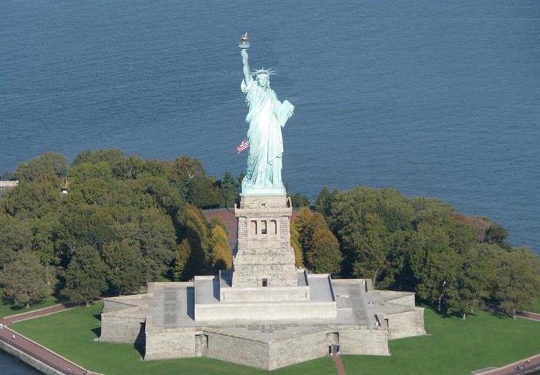 The statue of the Liberty 