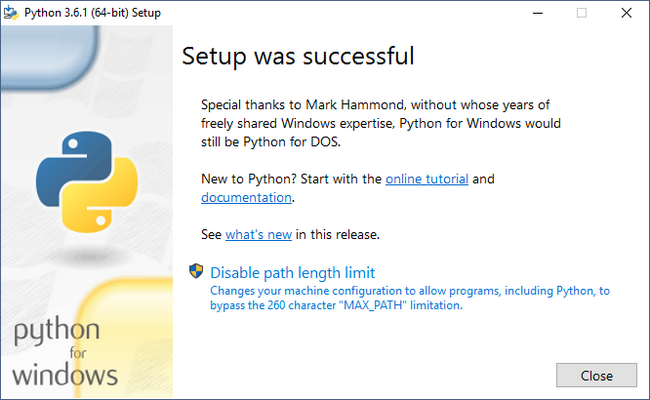 How to install python step 3